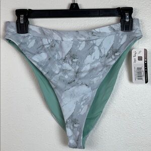 NWT Dippin’ Daisy’s hi-waist hi-leg marble bikini
